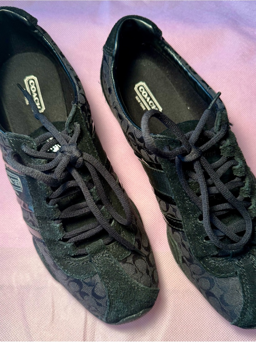 Women's Coach Black Remonna  Signature Logo Sneakers